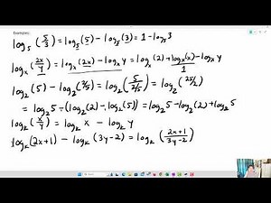 Discrete Math- Rules of Logarithms