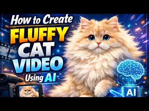 How to Create Fluffy Cat Video Using AI | Step-by-Step tutorial