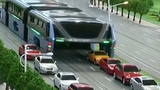 544K views · 4.9K shares | Chinese cities might start using these 'straddling buses' that carry 1,400 people at a time. | Insider Tech | Facebook