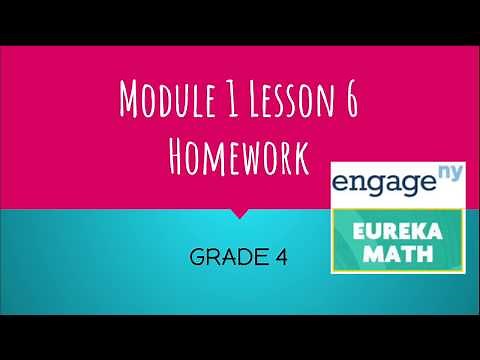 Engage NY // Eureka Math Grade 4 Module 1 Lesson 6 Homework