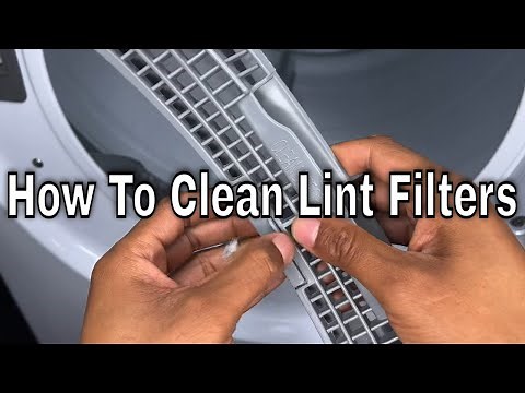 How To Clean Samsung Dryer Lint Filter - Both Primary and Secondary Lint Filters