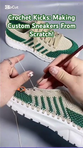 Crochet Kicks: Making Custom Sneakers From Scratch!