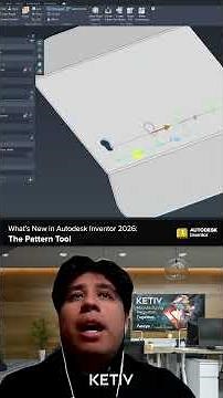 Using the Pattern Tool in Autodesk Inventor 2026 | KETIV Virtual Academy Shorts