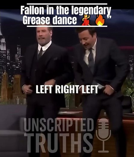 John Travolta Teaches Jimmy Fallon the Iconic Grease Dance Move 40th Anniversary Trending Viral 2025