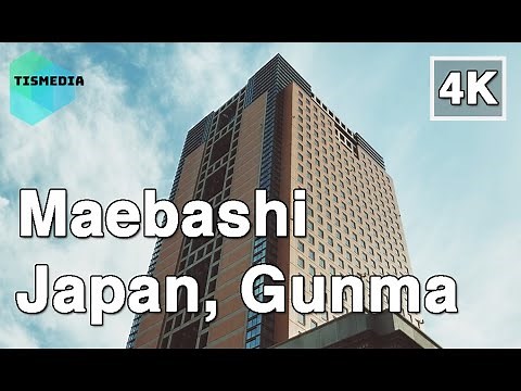 【4K】🇯🇵⛰️Walking around Maebashi Station (前橋駅)🎧 in Maebashi, Gunma, Japan