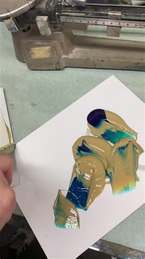 Ever wonder how we mix ink colors when we can’t find the exact color we want? #satisfying #satisfyingvideo #SephoraConcealers #DrPepperTuitionContest #letterpressprinting #printing #ink #mixingink