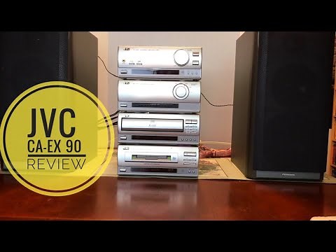 Late 1990's JVC CA-EX90 Executive Bookshelf System Review (video 1)