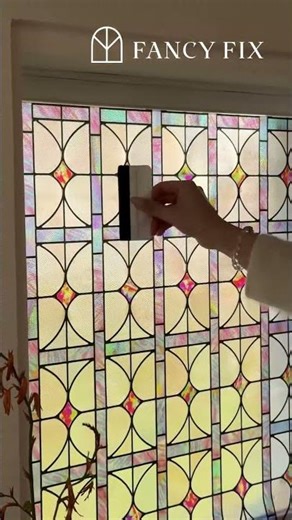 Let the light play beautifully with FancyFix Stained Glass Window Film.