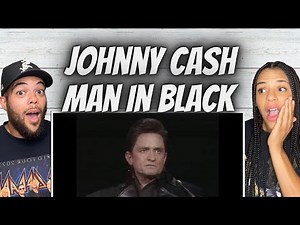 AMAZING!| FIRST TIME HEARING Johnny Cash - Man In Black REACTION