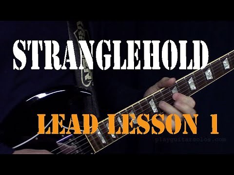 Stranglehold - Lead Guitar Lesson Part 1 - Ted Nugent
