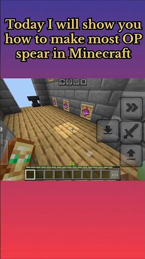 how to make most op spear in Minecraft #minecraft #enchantments #mcpe