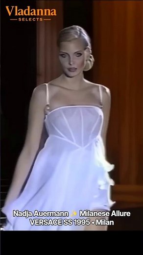 1995 SS • Nadja Auermann • Milanese Allure • VERSACE • Fashion Archive Milan