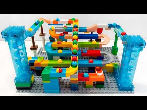 Epic Marble Run Arena… Wild Speed Drops & Massive Spiral Towers! 🌪️🔥