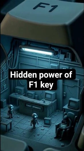 Use of F1⌨️ function key #keyboard #functionkeys #shorts