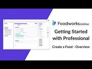 Foodworks.online Professional - Create a Food
