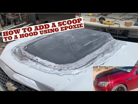How to Graph In / Install a Hood Scoop Using Epoxy Panel Adhesive @ Steele Dreams