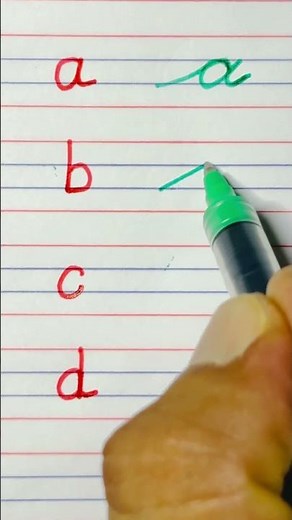 Cursive writing a to z part 1abcd small letters#shortsfeed #calligraphy #handwriting #ocd#short