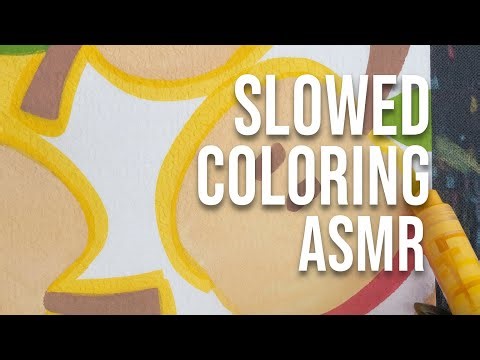 Slowed Apple Coloring ASMR 🍎 | Cozy Autumn Marker Sounds for Deep Relaxation