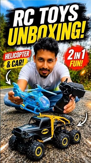 Crazy RC Helicopter vs Monster Truck! 🚁🔥 Ultimate Toy Test | 2 in 1 Fun