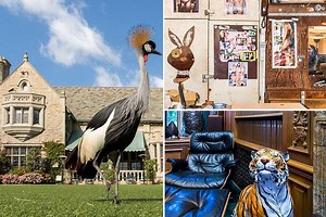 Inside Hugh Hefner's legendary mansion recently sold for £75 million and famed for sordid parties