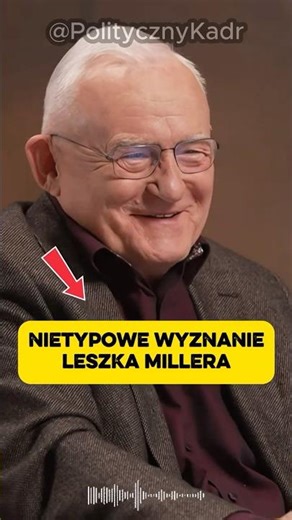 LESZEK MILLER'S UNUSUAL CONFESSION!