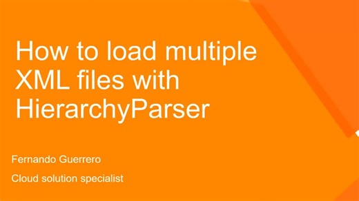 如何使用层次解析器加载多个XML文件