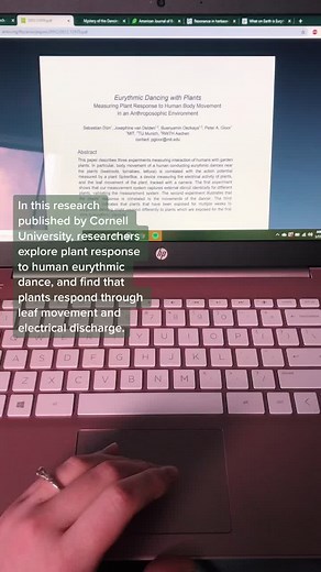 Plant Movement and Eurythmic Dancing: Exploring the Connection