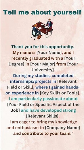 Tell Me About Yourself Interview | Self-introduction | How to introduce yourself in English