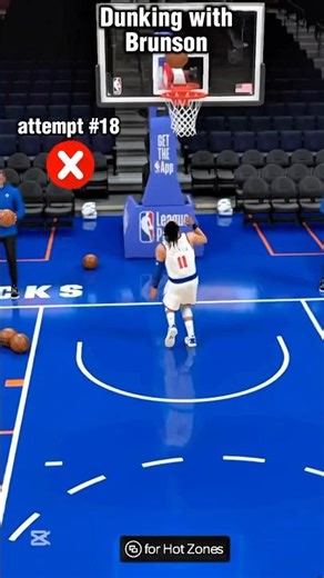 Dunking with Jalen Brunson #shorts #nba #trending #basketball #nba2k26