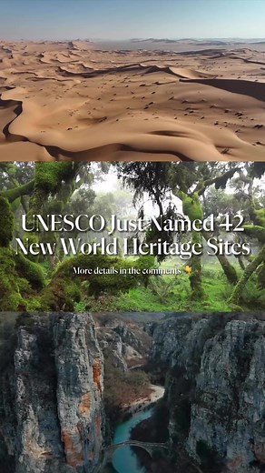 Have you visited any of UNESCO’s 2022 and 2023 World Heritage Sites? The list recognizes places that are renowned for their cultural, historical, natural, and scientific significance in the world—and each and every one is worth building a trip around. [Footage courtesy of UNESCO] | AFAR