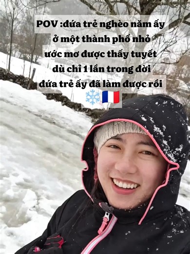 Experiencing the First Snow in France