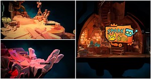 A Cute Interactive Short Film About a Robot Set Up on Sketchfab