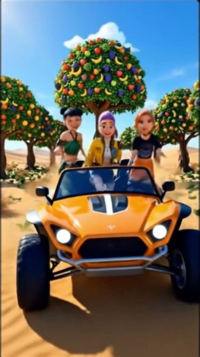 Turning the Desert into a Fruit Kingdom 🍎🍌#Magic #Desert #Transformation#kpop