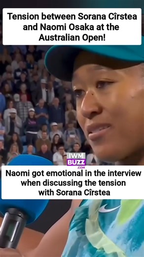 Naomi got emotional in the interview when discussing the tension with Sorana Cîrstea #NaomiOsaka #soranacirstea #AustralianOpen #tennis | IWMBuzz