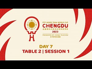 LIVE! | T2 | Day 7 | ITTF Mixed Team World Cup 2023 | Session 1