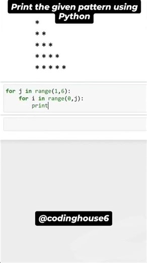 Print the Given Pattern in Python | Beginner Friendly 🐍