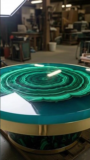 “Perfect Epoxy Pour – So Relaxing 🤤 #art #tablemesa #woodworking #resinphotoframe