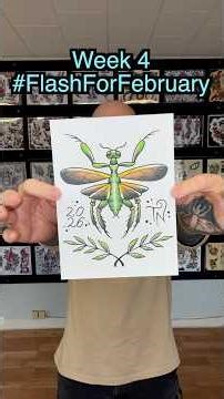 Week 4 - Tattoo Flash Challenge - #Flashforfebruary