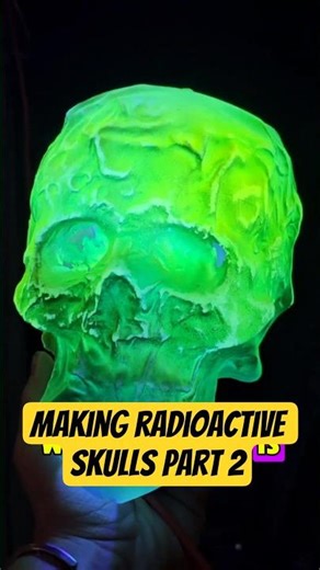 part two on my progress on my radioactive skull pile for Halloween! What do you think? #halloween