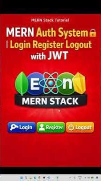 MERN Auth System 🔐 | Login Register Logout with JWT #mern #authentication #login #register #logout