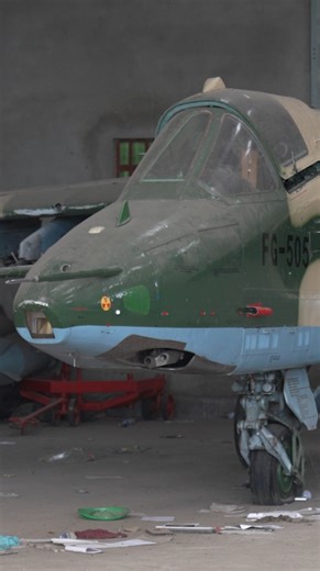Inside Goma's abandoned airport