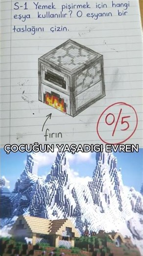 duman fırını daha iyi! #minecraft