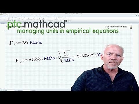 PTC Mathcad - Managing Units in Empirical Formulae