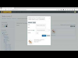 [MOODLE] Como fazer um backup completo de uma disciplina?