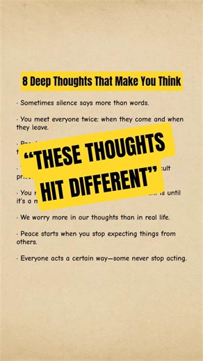 8 Deep Thoughts That Will Make You Think Differently #deepthoughts #lifequotes #alphafacts
