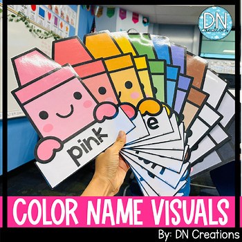 Color Name Posters | Crayon Color Posters | Learn Color Names Visual