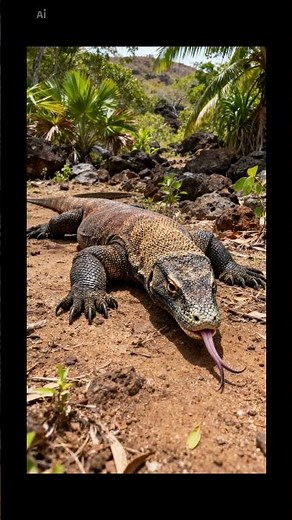 The Komodo Dragon ￼Is Even Scarier Than You Think … 👀🔥 #wildlife #nature #komododragon
