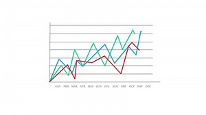 Download Animated bar graph showing data going up and down. Suitable for meetings, presentations and business. for free