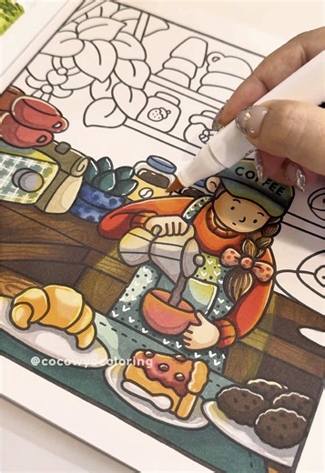 Embrace Morning Bliss with Coffee and Relaxing Coloring