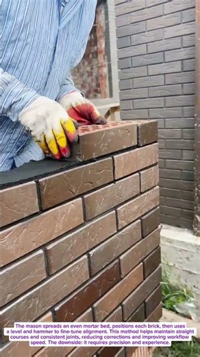 Bricklaying Technique Looks Simple—But It Takes Skill